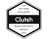 Award - Nearshore North America Top Software Developers by Clutch