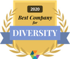 Best Company for Diversity</br> <strong>2020</strong>