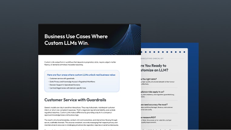 A Business Playbook for Custom LLMS